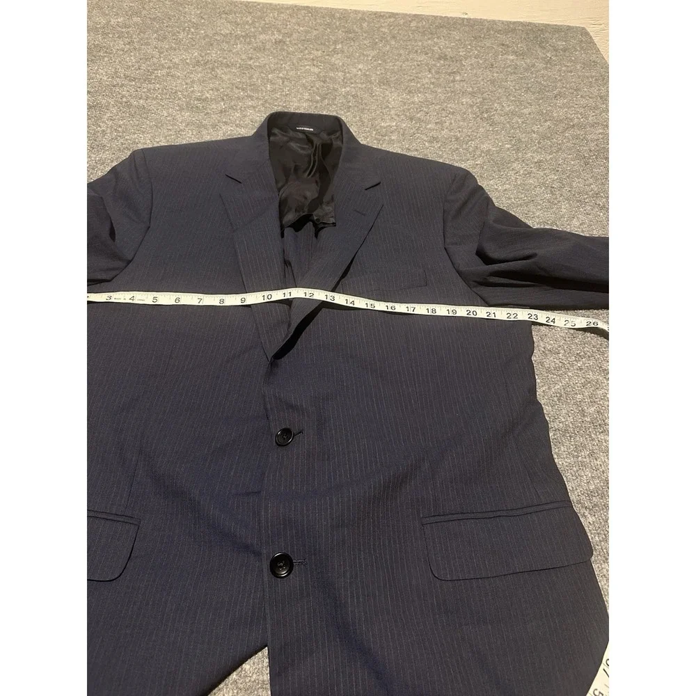 Brooks Brothers Brookscool 2 Piece Suit 46 Blazer 40x32 Slacks Navy Pinstripe